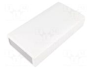 Enclosure: with panel; X: 100mm; Y: 190mm; Z: 40mm; ABS; light grey GAINTA