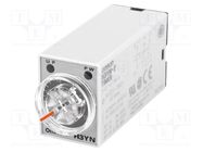 Timer; 0,1s÷10min; DPDT; 250VAC/5A; Usup: 200÷230VAC; socket; PIN: 8 OMRON