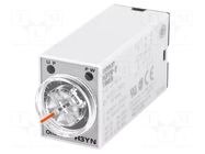 Timer; 0,1s÷10min; DPDT; 250VAC/5A; Usup: 200÷230VAC; H3YN; socket OMRON