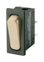 ROCKER SWITCH, SPST, 20A, 250VAC, WHITE