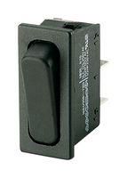 ROCKER SWITCH, SPST, 20A, 250VAC, BLACK