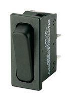 ROCKER SWITCH, SPST, 20A, 250VAC, BLACK