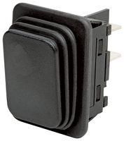 ROCKER SWITCH, DPDT, 10A, 250VAC, BLACK