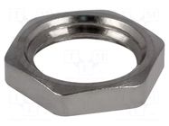 Nut; M12; brass; 15mm; Pitch: 1.5; Plating: nickel HELUKABEL