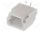 Connector: wire-board; socket; male; SH,SR; 1mm; PIN: 2; SMT; 50V; 1A JST