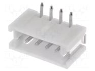 Connector: wire-board; socket; male; PIN: 4; ZH; 1A; 50V; vertical JST