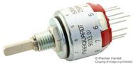 ROTARY SWITCH, 1 POLE, 0.5A, 48V, 30DEG