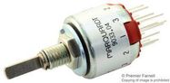 ROTARY SWITCH, 4 POLE, 0.5A, 48V, 30DEG