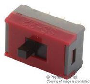 SLIDE SWITCH, DPDT, 0.1A, 30VDC, TH