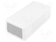 Enclosure: with panel; X: 60mm; Y: 120mm; Z: 40mm; ABS; light grey GAINTA