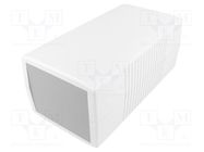 Enclosure: with panel; X: 100mm; Y: 190mm; Z: 80mm; ABS; light grey GAINTA