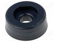 Foot; H: 5mm; black; PVC; Dim: Ø14mm; Ømount.hole: 2.9mm MASZCZYK