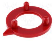 Pointer; polyamide; red; 15mm; -20÷70°C RITEL