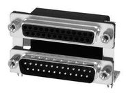 D-SUB STACK CONN, PLUG, 9POS, THT