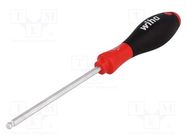 Screwdriver; hex key,spherical; HEX 5mm; SoftFinish® WIHA