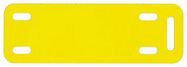 MARKER PLATE, 76.2 X 12.7MM, YELLOW,PK50