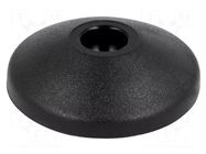 Foot; Base dia: 39mm; polyamide; H: 10.4mm; Mount.hole diam: 10mm FATH
