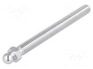 Pin; M10; steel; Ø: 10mm; Plating: zinc; Thread len: 100mm FATH
