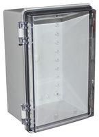 ENCLOSURE, HEAVY DUTY, PC, GREY/CLEAR