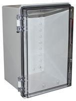 ENCLOSURE, MULTIPURPOSE, PC, GREY/CLEAR