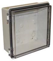 ENCLOSURE, MULTIPURPOSE, PC, GREY/CLEAR