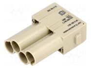 Connector: HDC; module; male; 40A; 830V; Han-Modular®; PIN: 4; Han® C HARTING