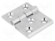 Hinge; Width: 63mm; zinc and aluminium alloy; chromium plated RST ROZTOCZE