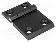 Hinge; Width: 90mm; zinc and aluminium alloy; black; H: 60mm RST ROZTOCZE