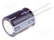 Capacitor: electrolytic; THT; 150uF; 250VDC; Ø18x25mm; Pitch: 7.5mm NICHICON