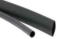 HEAT-SHRINK TUBING, 2:1, 6.4MM, BLACK