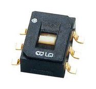 SLIDE SWITCH, DPDT, 0.1A, 6VDC, SMD