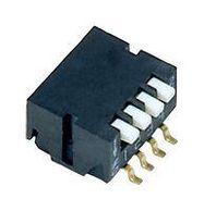 DIP SWITCH, 4POS, SPST, PIANO KEY, SMD