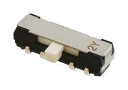 SLIDE SWITCH, DPDT, 0.2A, 12VDC, SMD