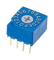 ROTARY CODE SW, 16POS, HEX, 0.1A, 5V