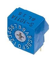 ROTARY CODE SW, 16POS, HEX, 0.1A, 5V