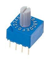 ROTARY CODE SW, 16POS, HEX, 0.1A, 5V