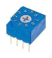 ROTARY CODE SW, 10POS, BCD, 0.1A, 5V