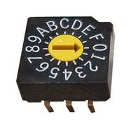 ROTARY CODE SW, 16POS, HEX, 0.1A, 5V