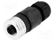 Connector: M12; plug; PIN: 5; female; A code-DeviceNet / CANopen 