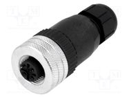 Connector: M12; plug; PIN: 4; female; A code-DeviceNet / CANopen 