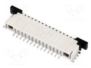 Connector: FFC/FPC; horizontal; PIN: 14; top contacts,ZIF; SMT; 1mm 