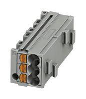 TERMINAL BLOCK, DIN RAIL, 1POS, 14AWG