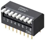 DIP SWITCH, 6POS, SPST, PIANO KEY, TH