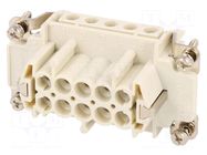 Connector: HDC; contact insert; female; GWconnect; PIN: 10; 16A MOLEX