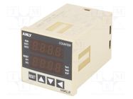 Counter: electronical; LED x2; pulses; 9999; SPST; OUT 1: 250VAC/5A ANLY ELECTRONICS