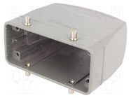 Enclosure: for HDC connectors; size 16B; for cable; high; metal MOLEX