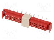 Wire-board; socket; female; PIN: 20; SMT; on PCBs; 30V; 1A; -40÷105°C AMPHENOL COMMUNICATIONS SOLUTIONS