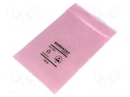 Protection bag; ESD; L: 127mm; W: 76mm; Thk: 90um; Closing: self-seal EUROSTAT GROUP