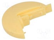 Pointer; plastic; yellow; push-in; disk OKW