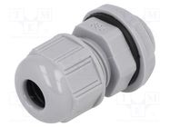 Cable gland; PG9; IP68; polyamide; dark grey; UL94V-2; GWconnect MOLEX